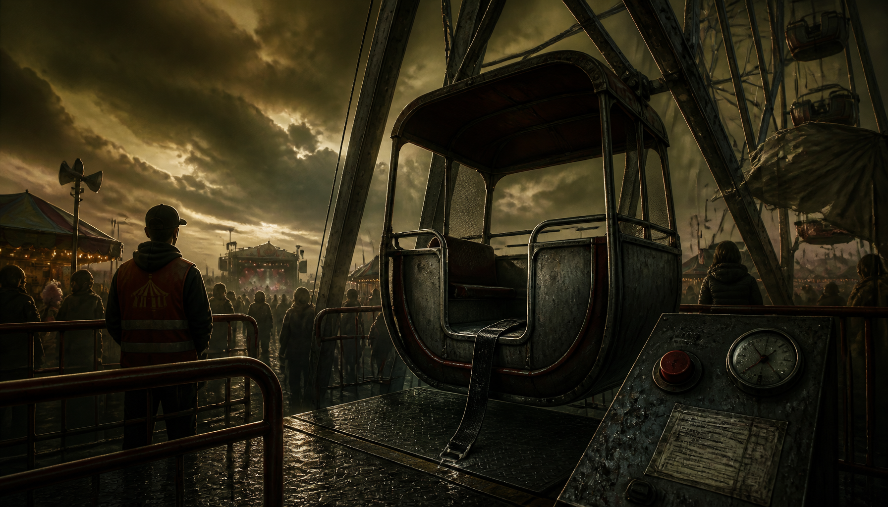 Pusta gondola wraca sama
